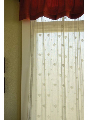 Bee Curtain With Trim Grey 45 x 63inch