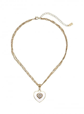 Swarovski Crystal Studded Pendant Necklace