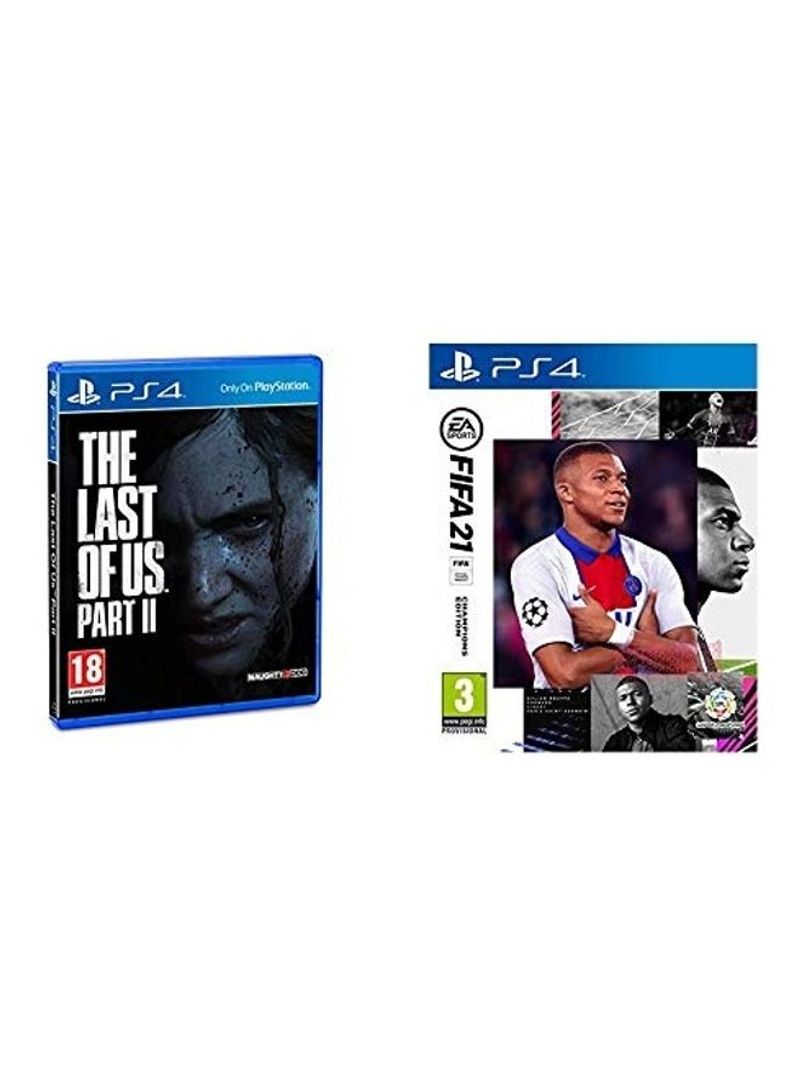 The Last of Us Part II and FIFA 21 (Intl Version) - PS4/PS5