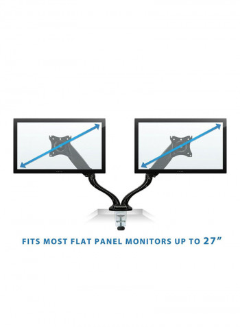 Monitor Stand For Desk Clamp Black