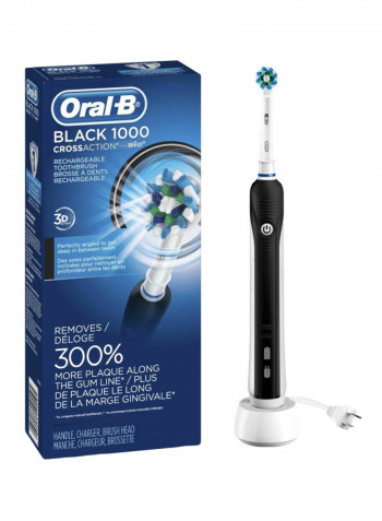 Electric Powered Toothbrush Black/White
