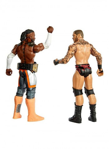 Randy Orton Vs Kofi Kingston Action Figures With Ring Gear