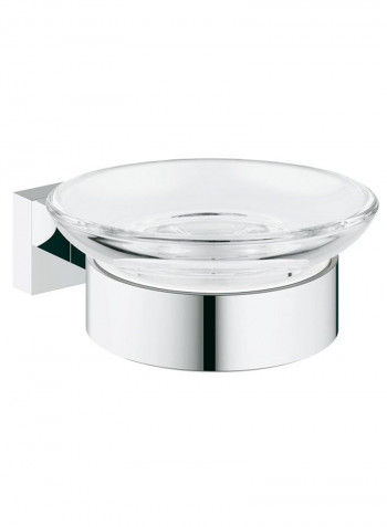 Scratch-Resistant Soap Dish Silver ‎11.99 x 10.01 x 6.5 cm; 117.93 Gramsg