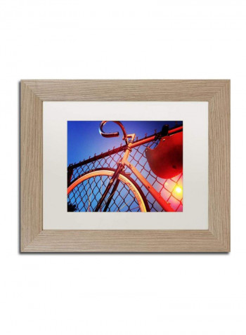 Fixie Framed Wall Art Multicolour 11 x 14inch