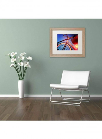 Fixie Framed Wall Art Multicolour 11 x 14inch