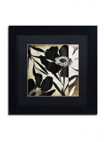Floral Jungle Lines II Framed Wall Art Multicolour 11 x 11inch