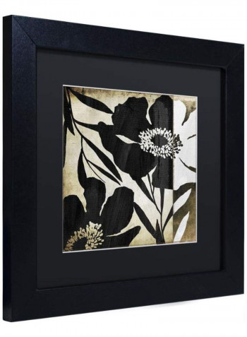 Floral Jungle Lines II Framed Wall Art Multicolour 11 x 11inch