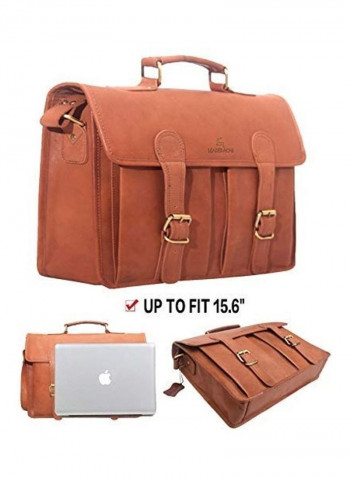 Messenger Briefcase Bag brown