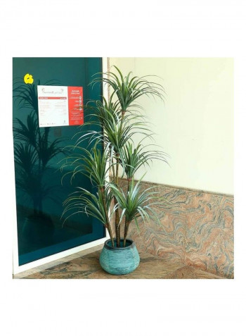 Featuring 7 Heads Artificial Yucca Plant Green/Brown