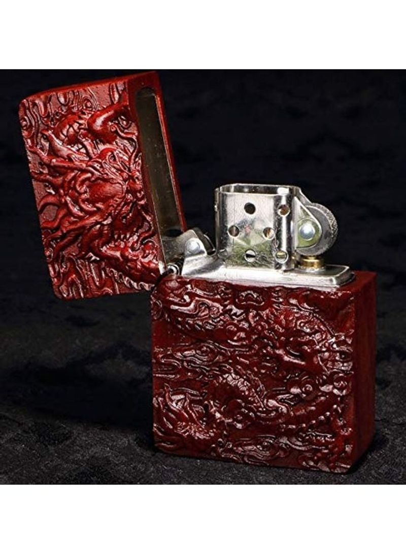 Natural Rosewood Carving Lighter Outer Casing For Zippo Module