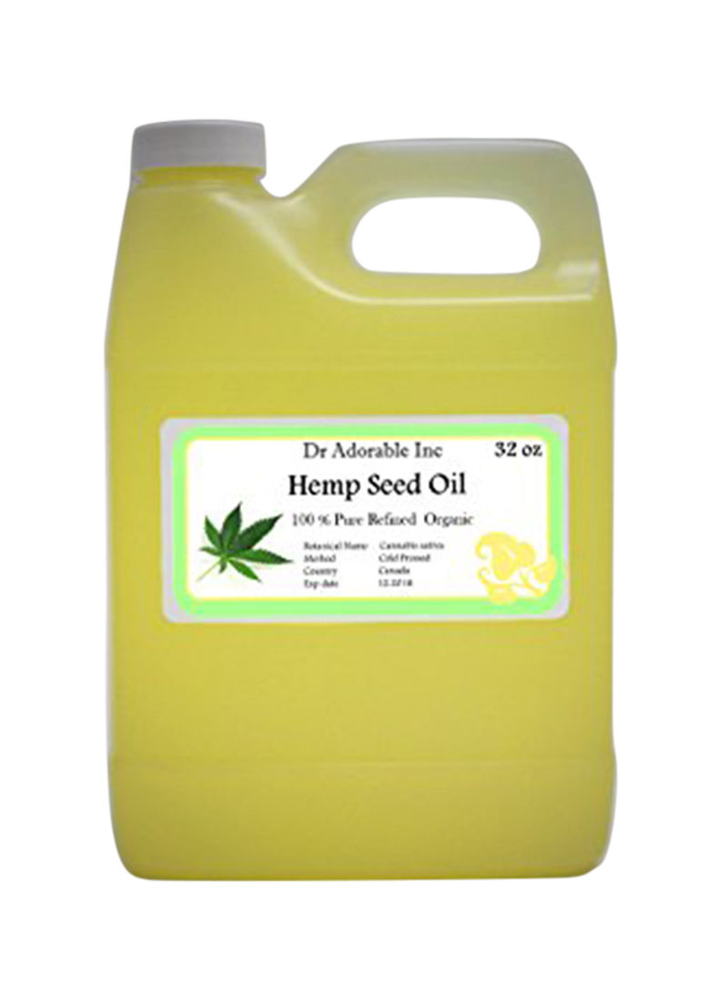 Refined Cold Pressed Hemp Seed Oil 32ounce