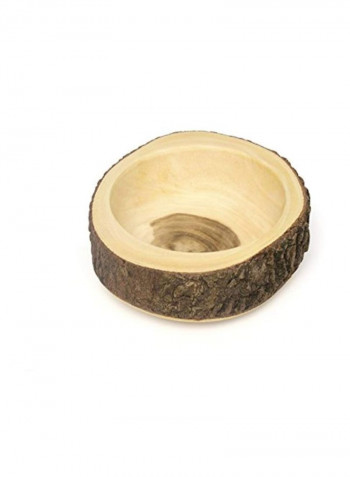 Acacia Slab Tree Bark Bowl Brown 10x4.25inch