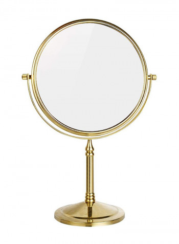 Tabletop Swivel Makeup Mirror ذهبي