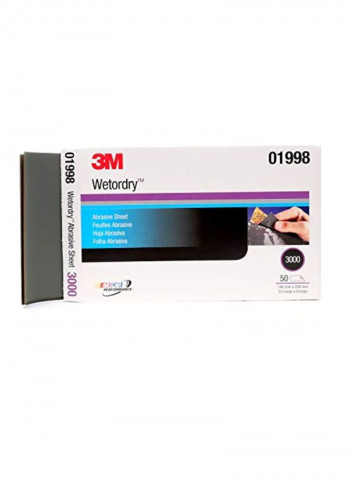 50-Piece Wetordry Abrasive Sheet