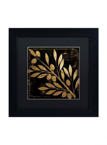 Bellissima I Wall Art Black/Gold 11 x 11inch