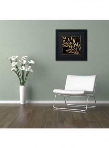 Bellissima I Wall Art Black/Gold 11 x 11inch