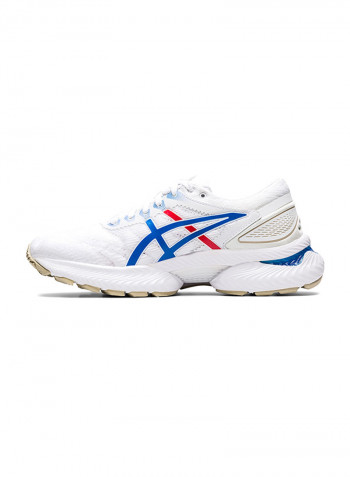 Gel-Nimbus 22 Trainer Shoes White/Electric Blue