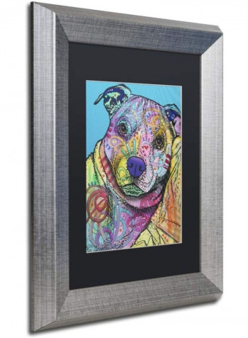Joe Willie 28 Silver Framed Wall Art Multicolour 11 x 14inch