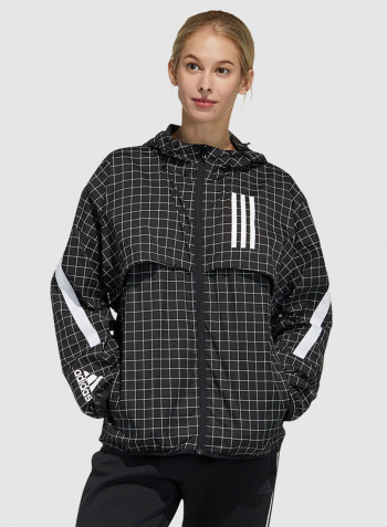 W.N.D. Checked Pattern Jacket Black