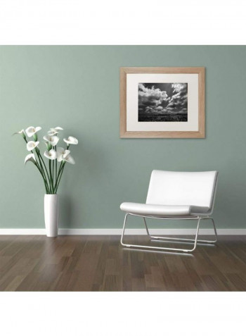 Wellington Soybeans Birch Frame Wall Art Black/Silver 11 x 14inch