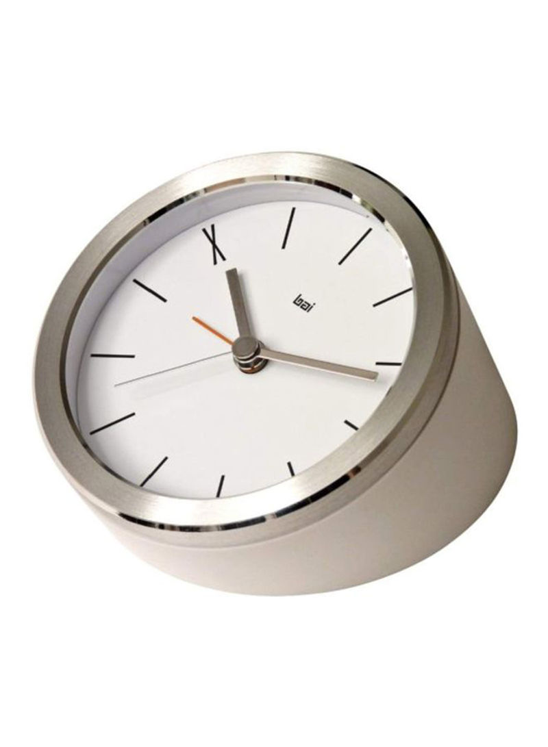 Executive Alarm Clock Grey/White