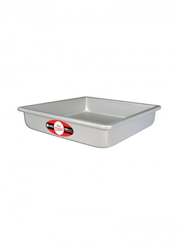 Aluminium Square Cake Pan Silver 9x9x2inch