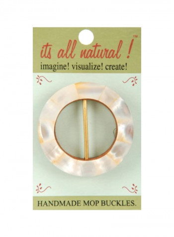 Handmade Mop Buckles Pearl White
