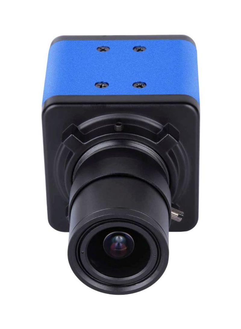 1080P HD Webcam With Microphone And Holder 50x50millimeter Blue/Black