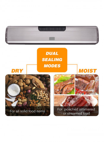 Vacuum Sealer Machine with 15 Sealing Bags Multicolour 43.50 x 9.00 x 10.00cm