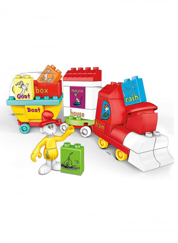 38-Piece Dr. Seuss Green Eggs And Ham Train Building Set