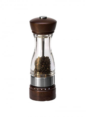 Keswick Wood Pepper Grinder Brown/Clear/Silver 2.64x7.64x2.64inch