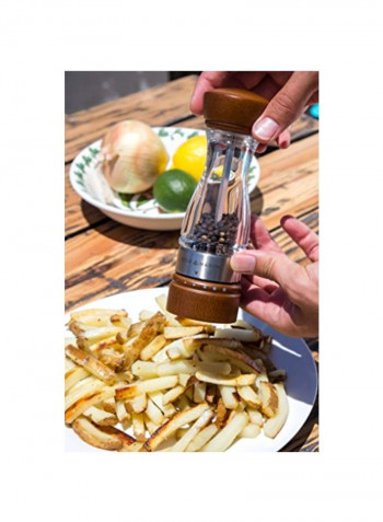 Keswick Wood Pepper Grinder Brown/Clear/Silver 2.64x7.64x2.64inch