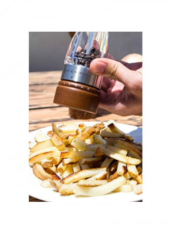 Keswick Wood Pepper Grinder Brown/Clear/Silver 2.64x7.64x2.64inch