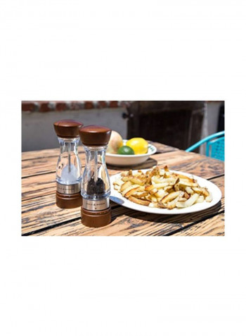 Keswick Wood Pepper Grinder Brown/Clear/Silver 2.64x7.64x2.64inch