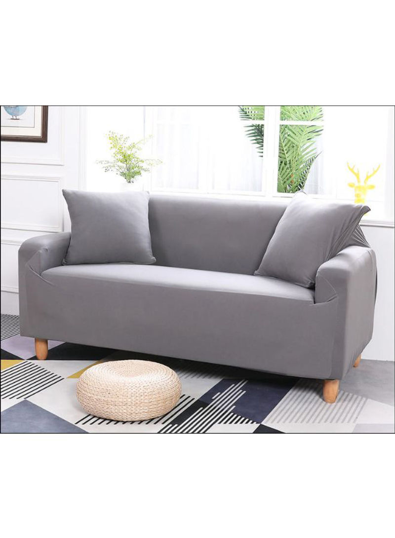 Stretchable Elastic Sofa Slipcover Grey