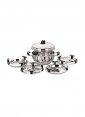 7-In-1 Mini Multi Kadai Steamer Silver