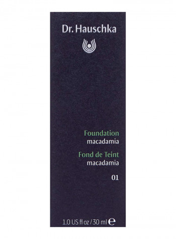 Professional Long Lasting Foundation Cream 01 Macadamia