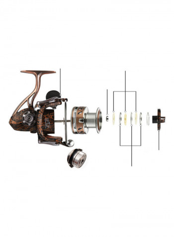 14 Bearings Zero Clearance Spinning Fishing Reel 20x20x20cm