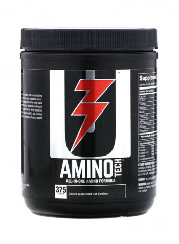 Amino Tech Dietary Supplement - 375 Tablets