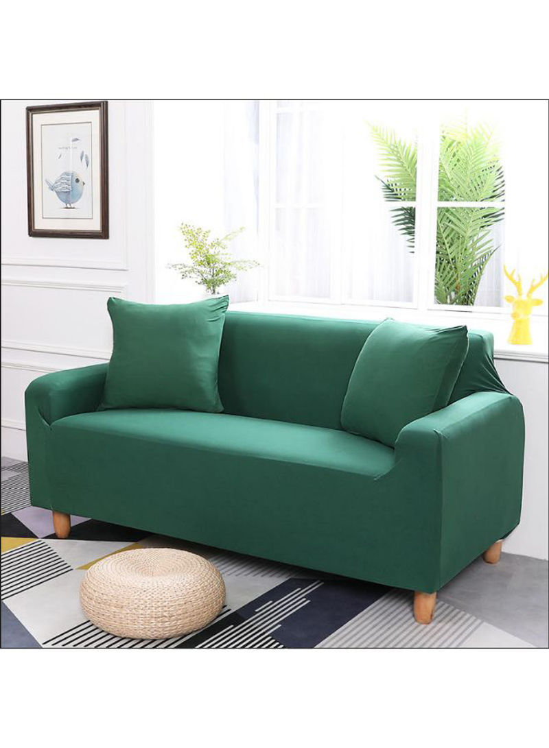 Stretch-Fit Sofa Couch Slipcover Green