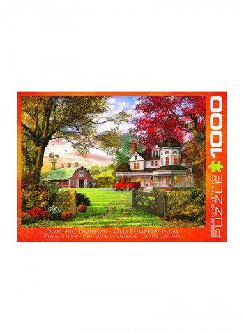 1000-Piece Old Pumpkin Farm Jigsaw Puzzle Set 6000-0694
