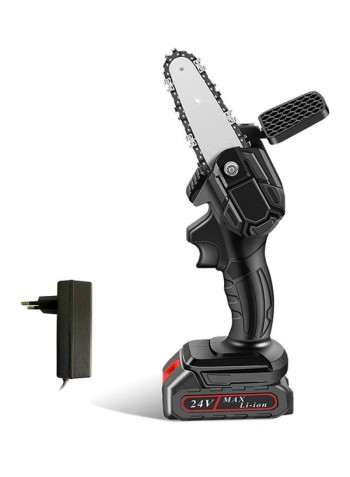 Mini Electric Portable Chainsaw Wood Cutter Black/Silver