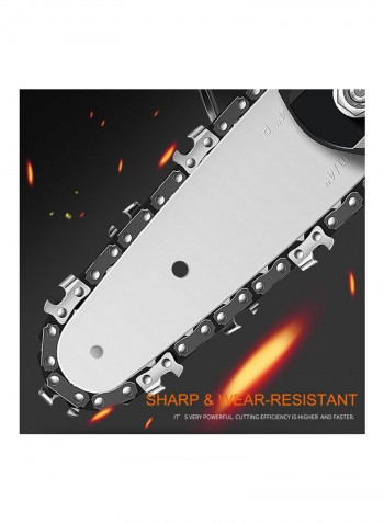 Mini Electric Portable Chainsaw Wood Cutter Black/Silver