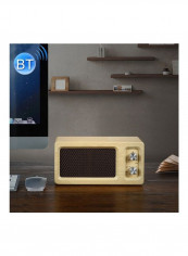 Portable Subwoofer Wooden Bluetooth 4.2 Speaker HPEDA00998501A Beige