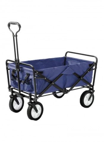 Foldable Outdoor Wagon Blue/Black 35.4x19.7x23.2inch