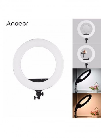LED Photography Ring Light With Accessories 18inch White