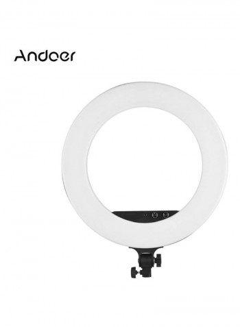 LED Photography Ring Light With Accessories 18inch White