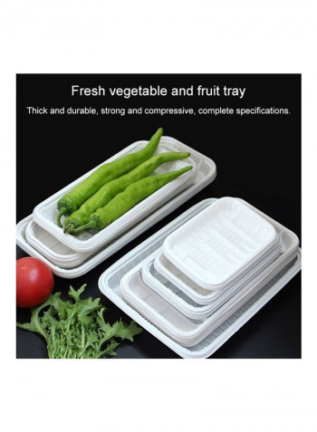 14 Kg Thickened Fresh Tray Disposable Multicolour 45 x 36 x 28centimeter