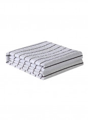 Cotton Brushed Colorblock Blanket Cotton White 200x220centimeter