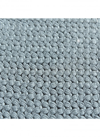 Tassel Thin Warm Blanket Polyester Blue 130x150centimeter